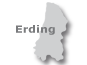 Umriss Erding mit Link zu Pensionen in und um Erding
