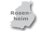 Umriss Rosenheim mit Link zu Pensionen in und um Rosenheim