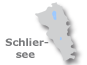 Umriss Schliersee & Spitzingsee mit Link zu Pensionen am Schliersee